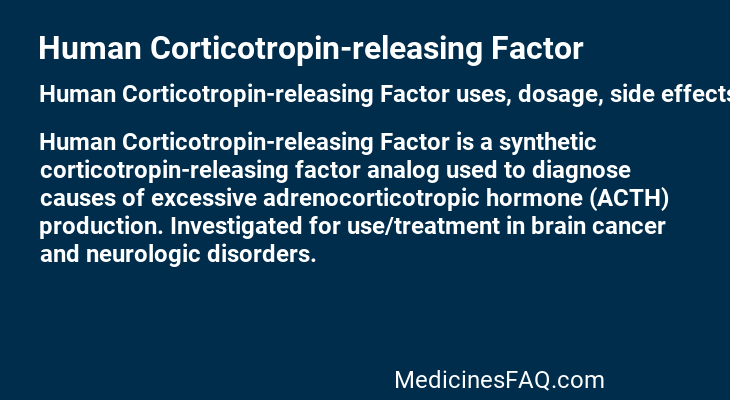 Human Corticotropin-releasing Factor