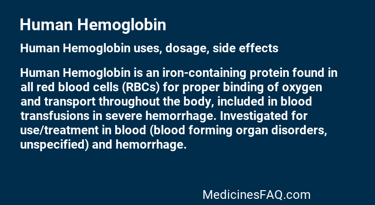 Human Hemoglobin