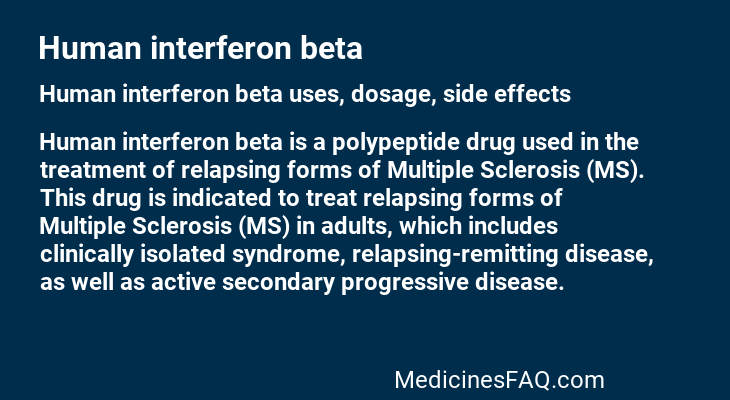 Human interferon beta