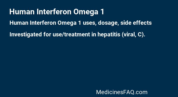 Human Interferon Omega 1