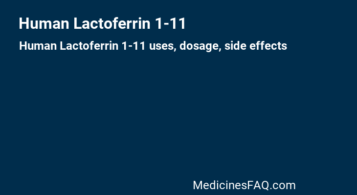 Human Lactoferrin 1-11