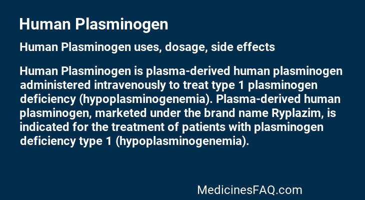 Human Plasminogen