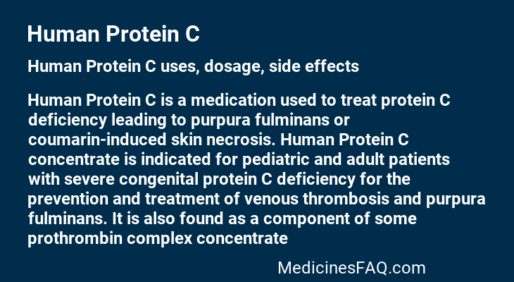 Human Protein C