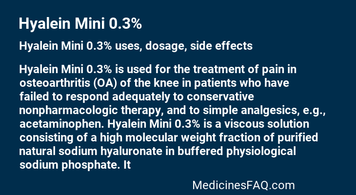 Hyalein Mini 0.3%
