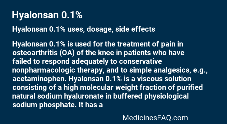 Hyalonsan 0.1%
