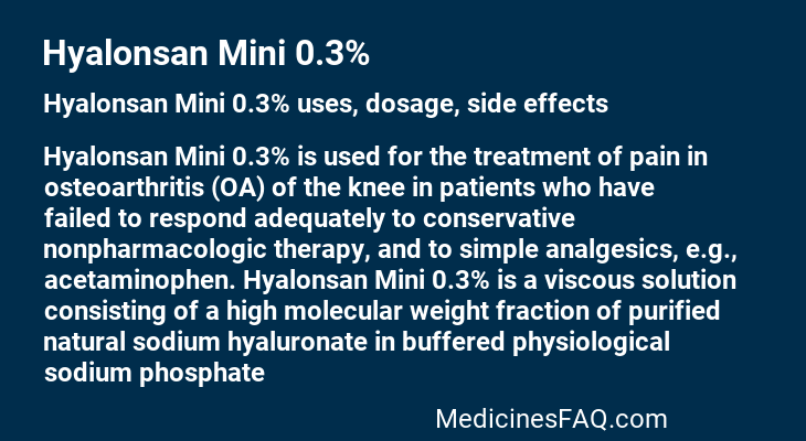 Hyalonsan Mini 0.3%