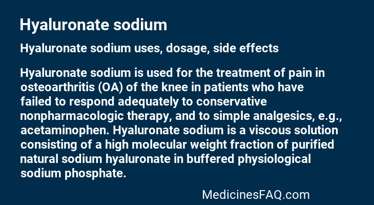 Hyaluronate sodium