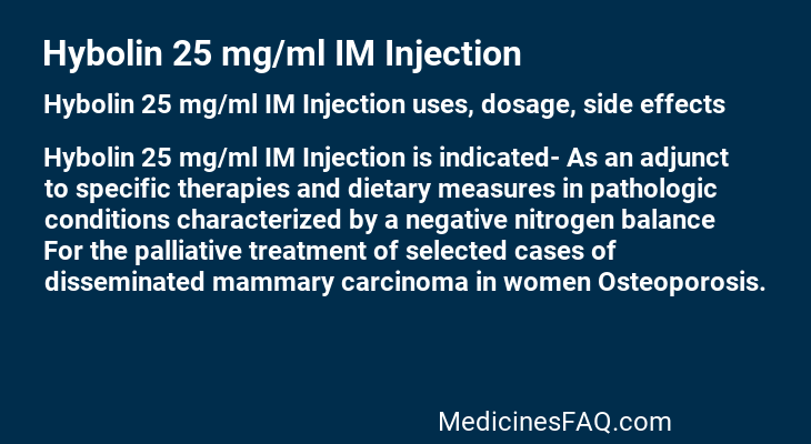 Hybolin 25 mg/ml IM Injection