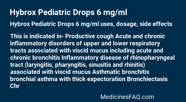 Hybrox Pediatric Drops 6 mg/ml