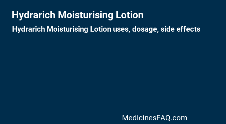 Hydrarich Moisturising Lotion