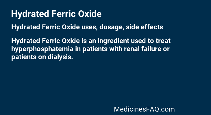 Hydrated Ferric Oxide
