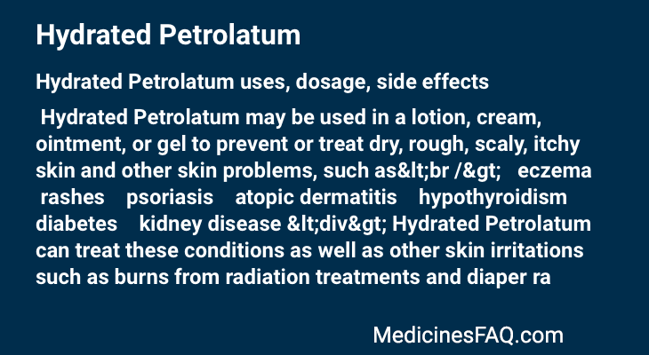 Hydrated Petrolatum