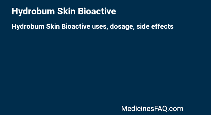 Hydrobum Skin Bioactive