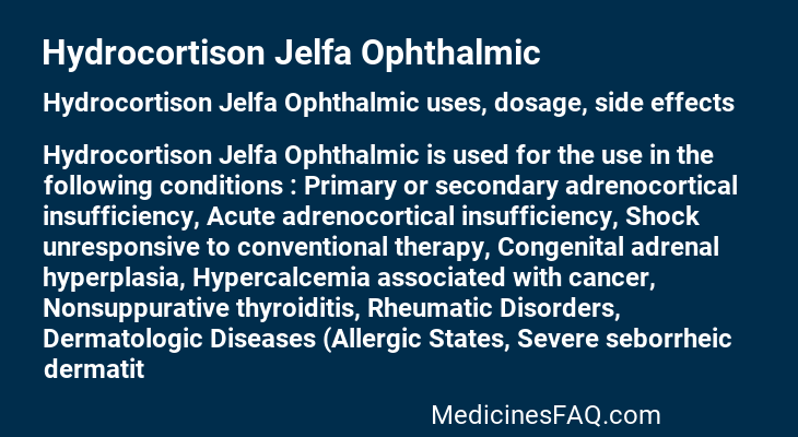 Hydrocortison Jelfa Ophthalmic