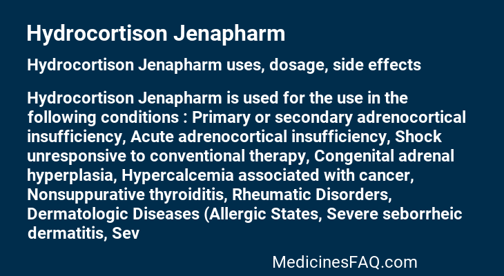 Hydrocortison Jenapharm