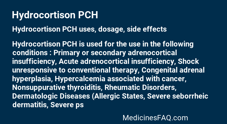 Hydrocortison PCH