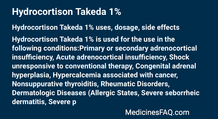 Hydrocortison Takeda 1%