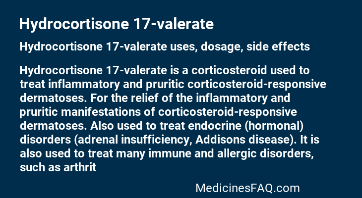 Hydrocortisone 17-valerate