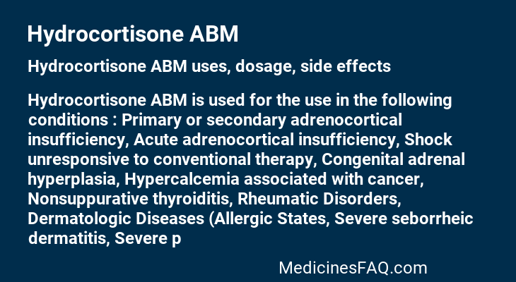 Hydrocortisone ABM