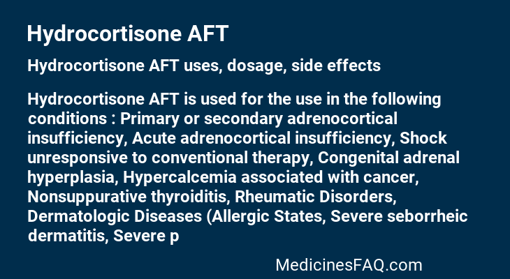 Hydrocortisone AFT