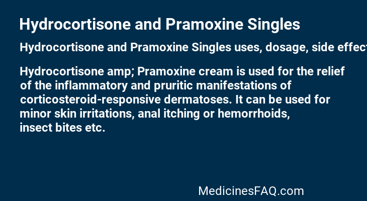 Hydrocortisone and Pramoxine Singles