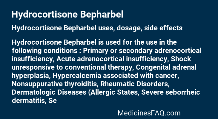 Hydrocortisone Bepharbel