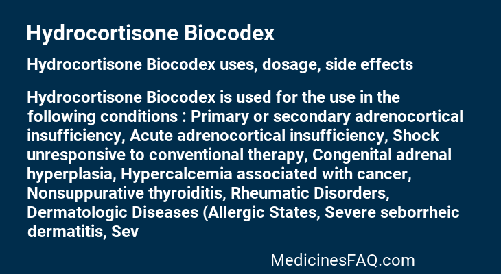 Hydrocortisone Biocodex