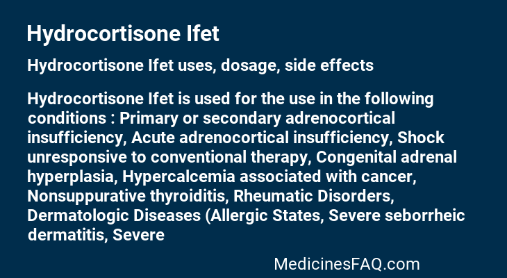Hydrocortisone Ifet