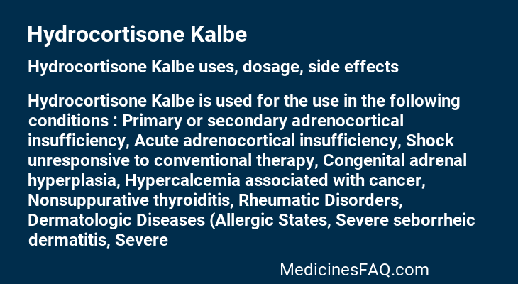 Hydrocortisone Kalbe