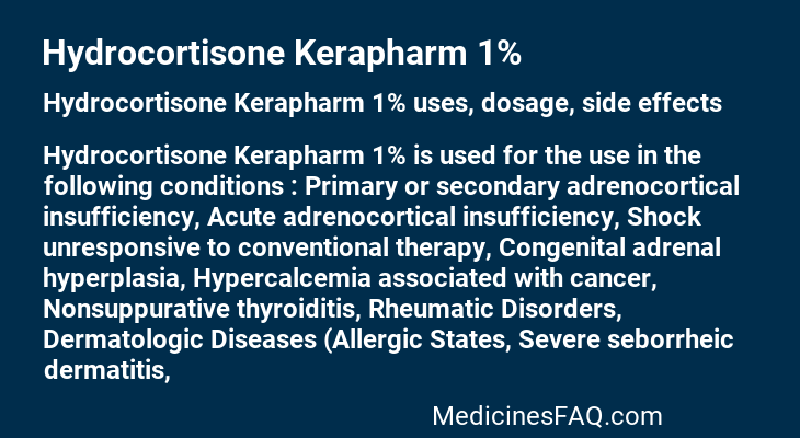 Hydrocortisone Kerapharm 1%