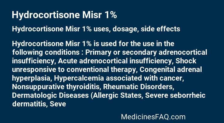 Hydrocortisone Misr 1%