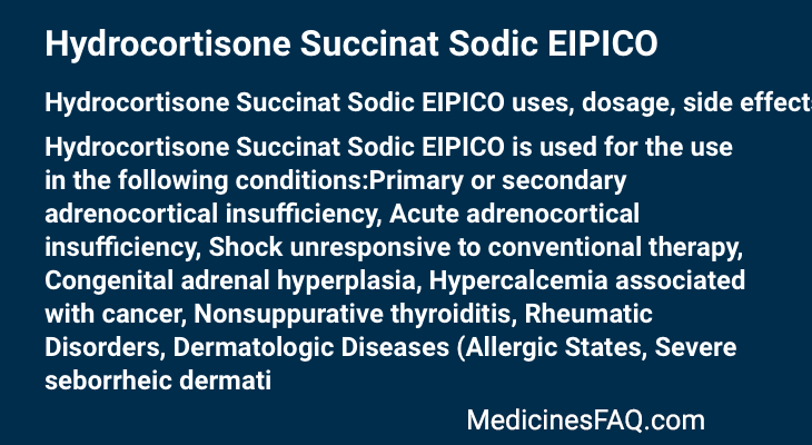 Hydrocortisone Succinat Sodic EIPICO