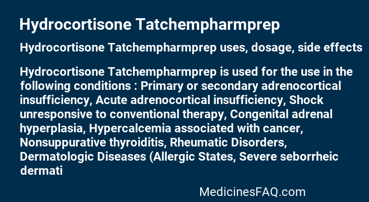 Hydrocortisone Tatchempharmprep