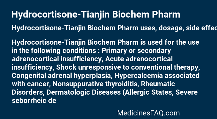 Hydrocortisone-Tianjin Biochem Pharm