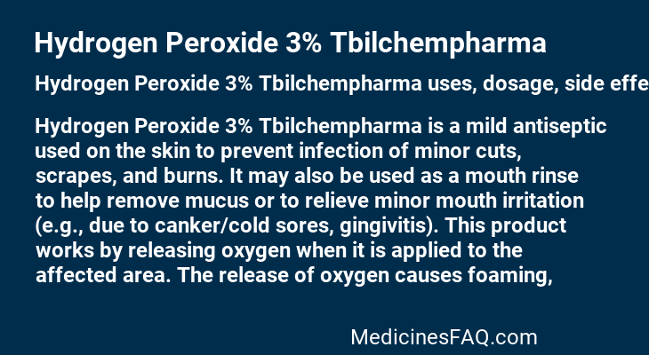 Hydrogen Peroxide 3% Tbilchempharma