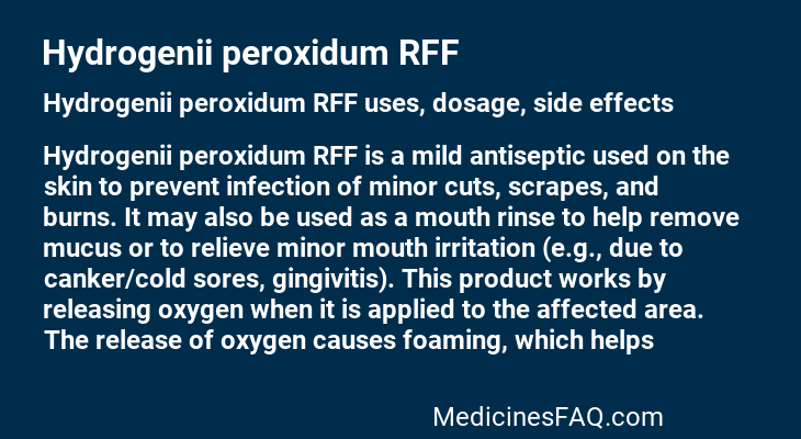 Hydrogenii peroxidum RFF