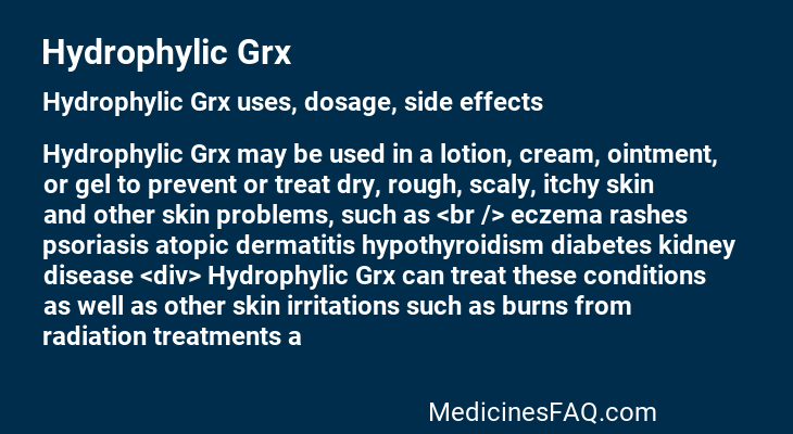 Hydrophylic Grx