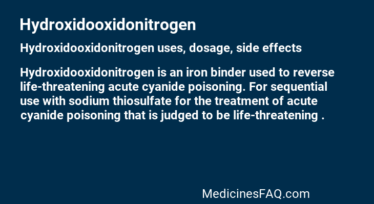 Hydroxidooxidonitrogen
