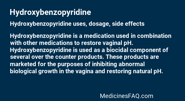 Hydroxybenzopyridine