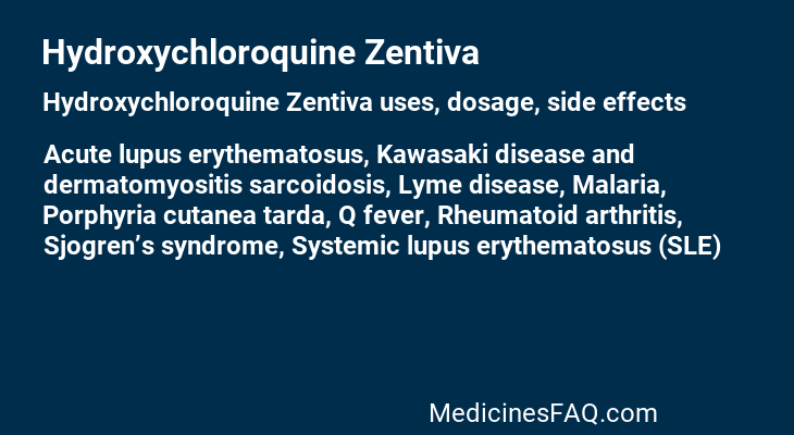Hydroxychloroquine Zentiva