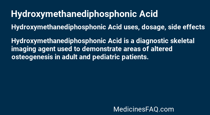 Hydroxymethanediphosphonic Acid
