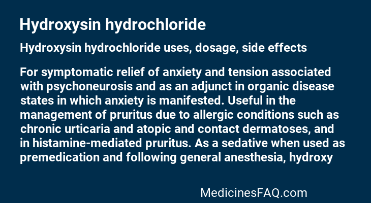Hydroxysin hydrochloride