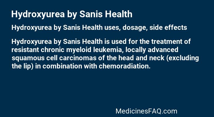 Hydroxyurea by Sanis Health