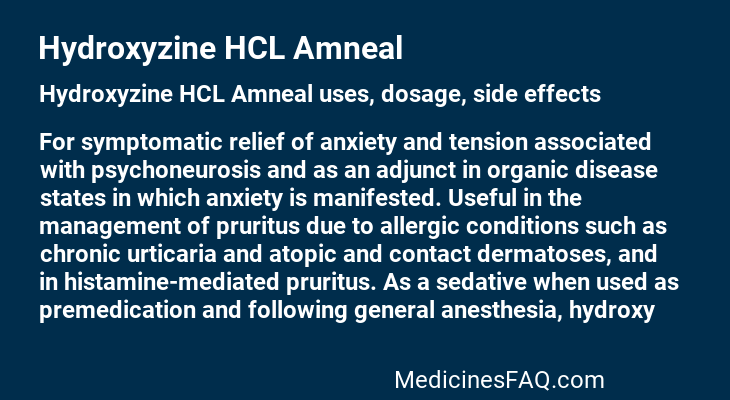 Hydroxyzine HCL Amneal