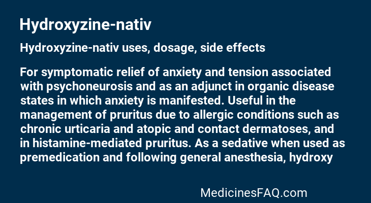 Hydroxyzine-nativ