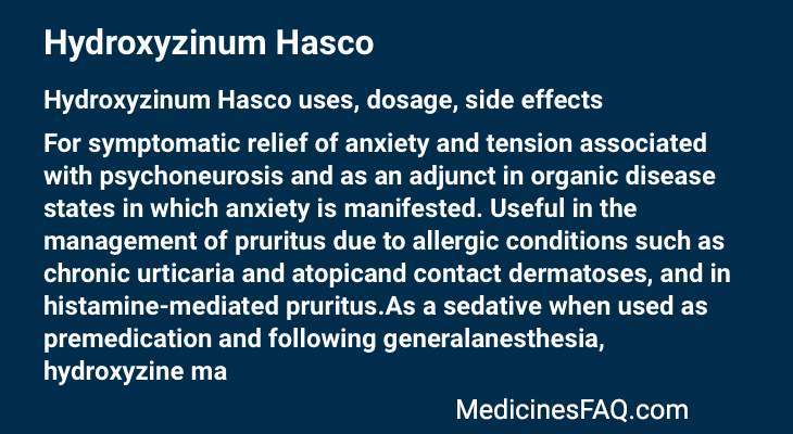 Hydroxyzinum Hasco