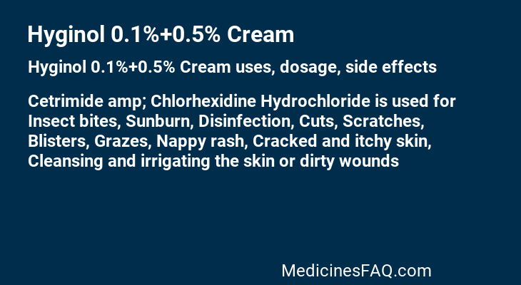 Hyginol 0.1%+0.5% Cream