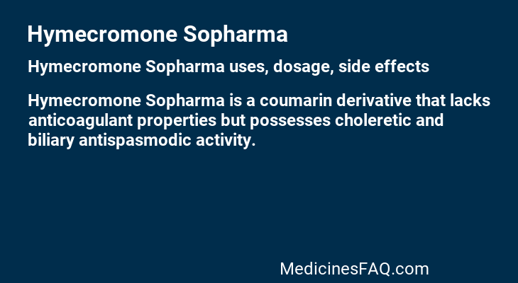 Hymecromone Sopharma