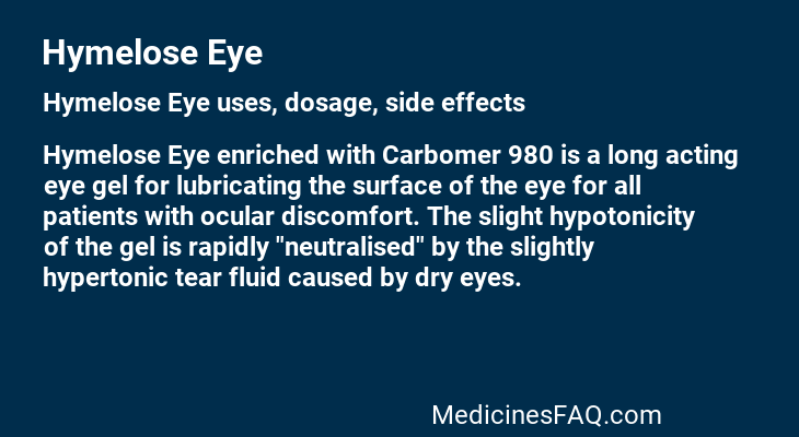 Hymelose Eye
