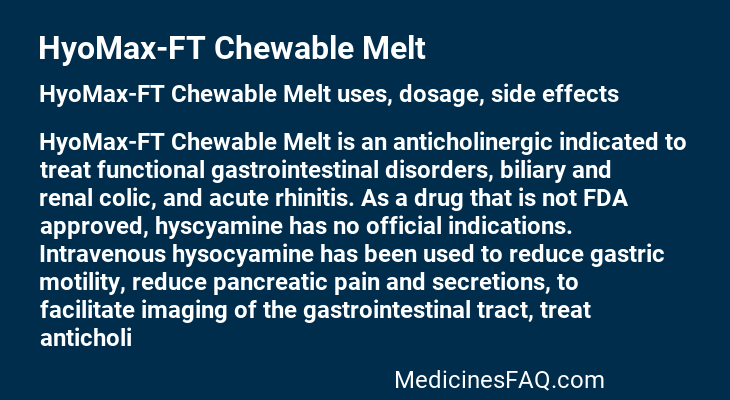 HyoMax-FT Chewable Melt